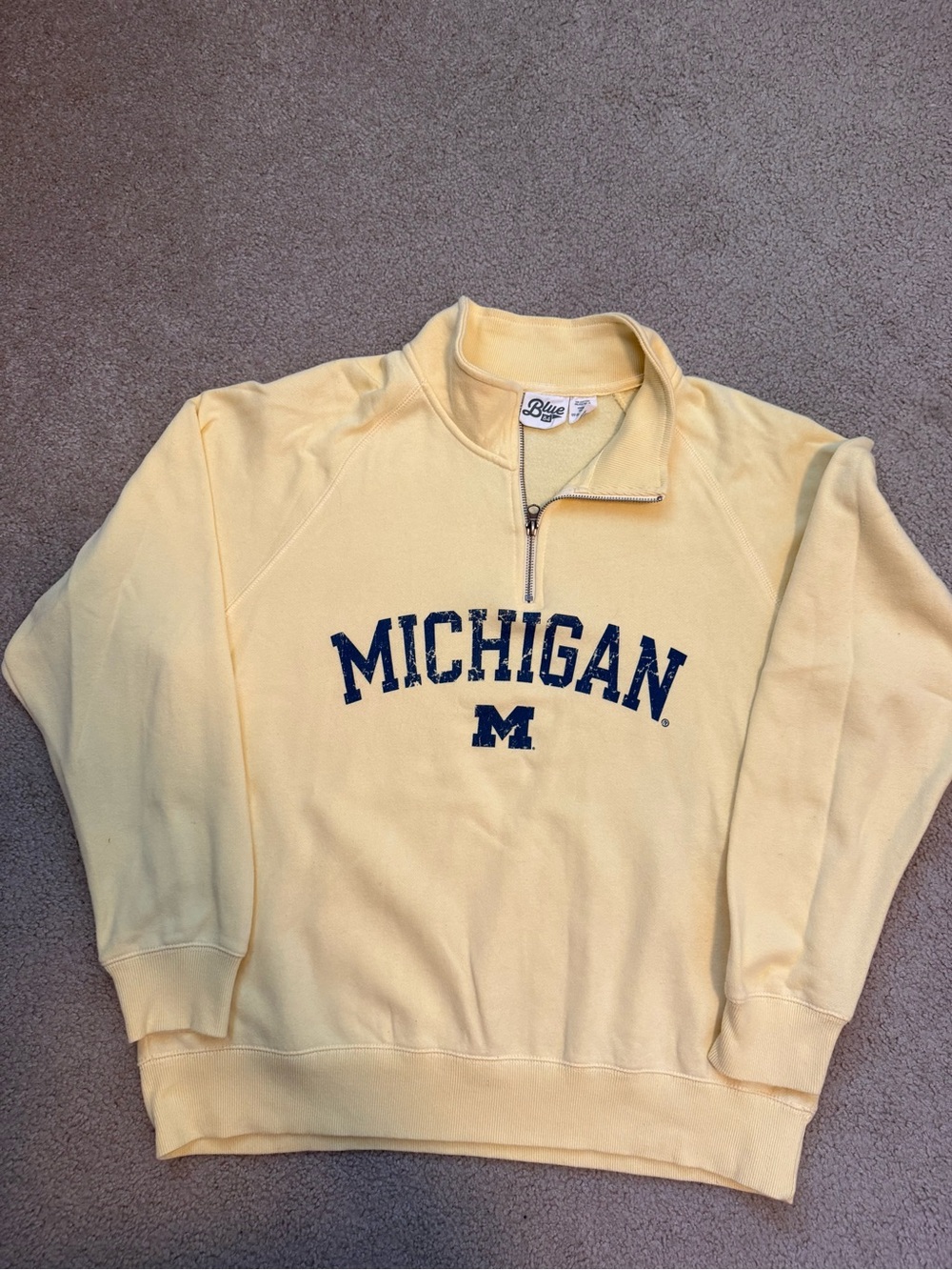 Michigan Quarter-Zip Sweatshirt - Yellow